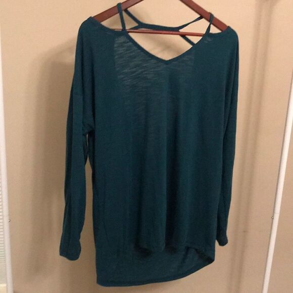 Xersion Strappy Open Back Tunic - Size Large - Picture 1 of 8
